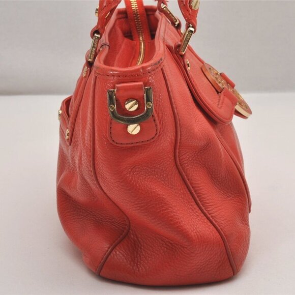 TORY BURCH Amanda Leather 2Way Shoulder Hand Bag Purse Orange - Picture 5 of 15
